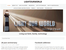 Tablet Screenshot of lightourworld.com